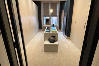 bespoke wood dressing room