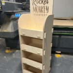bespoke wood shop shelving